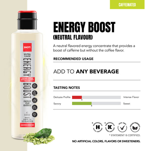 SHOTT Natural Energy Boost Syrup