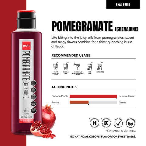 SHOTT Pomegranate (Grenadine) Syrup