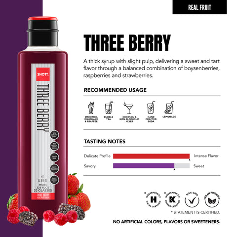 SHOTT Three Berry Syrup