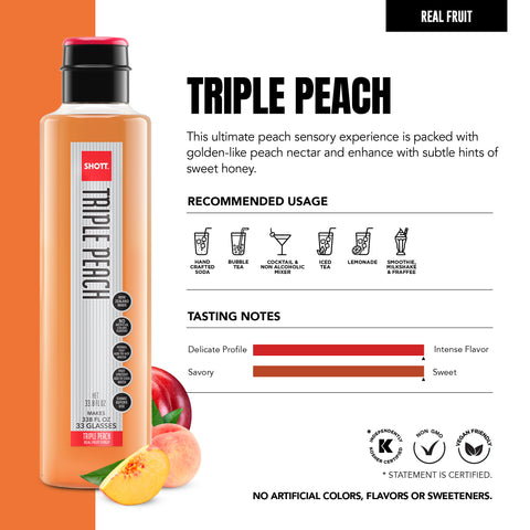 SHOTT Triple Peach Syrup