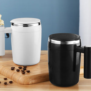 Automatic Stirring Coffee Mug with Stainless Steel Lining